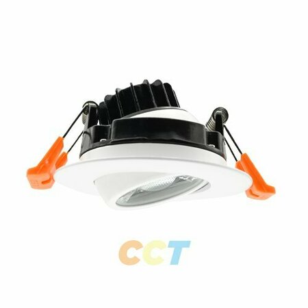PORTOR 3in LED Round Can-less Gimbal DownLight, CCT Selector PT-DLG2-R-3I-8W-5CCT